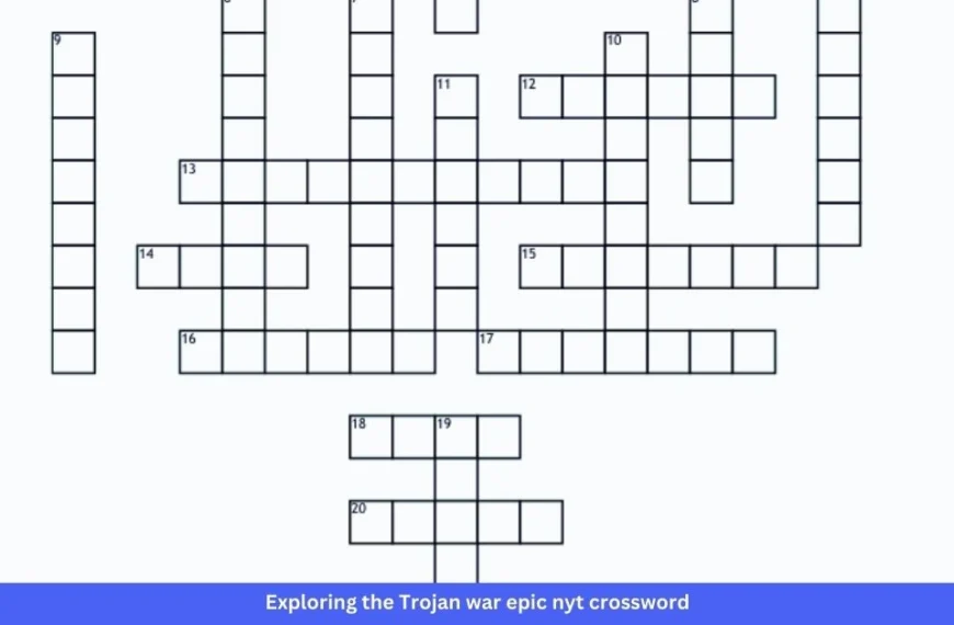 Exploring the Trojan war epic nyt crossword