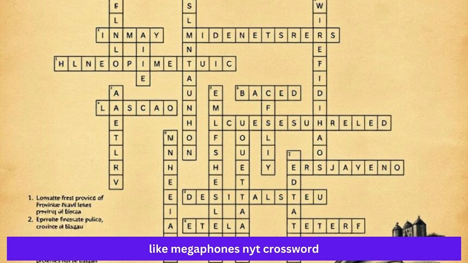 Like Megaphones NYT Crossword