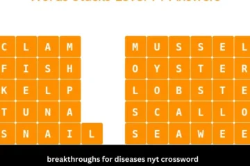 Breakthroughs for Diseases NYT Crossword