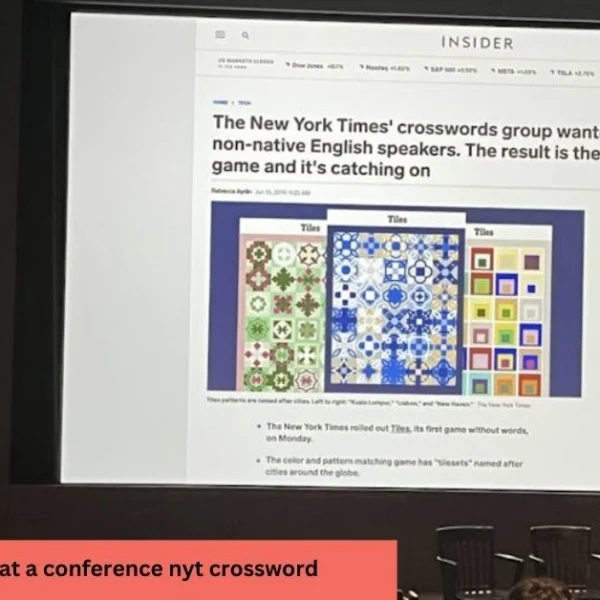 group of speakers at a conference nyt crossword