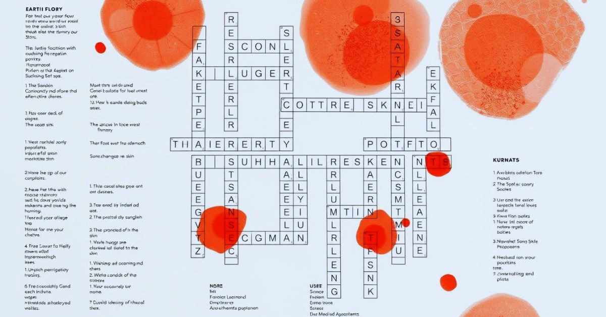 red spots on skin nyt crossword