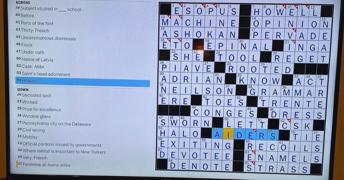 Group of Assets NYT Crossword