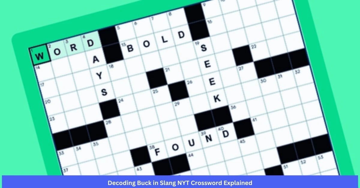 Buck in Slang NYT Crossword