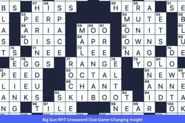 Big Gun NYT Crossword Clue