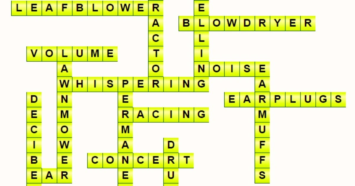 Loud Sound NYT Crossword