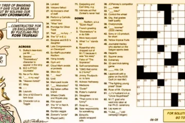 Comic Gillis NYT Crossword